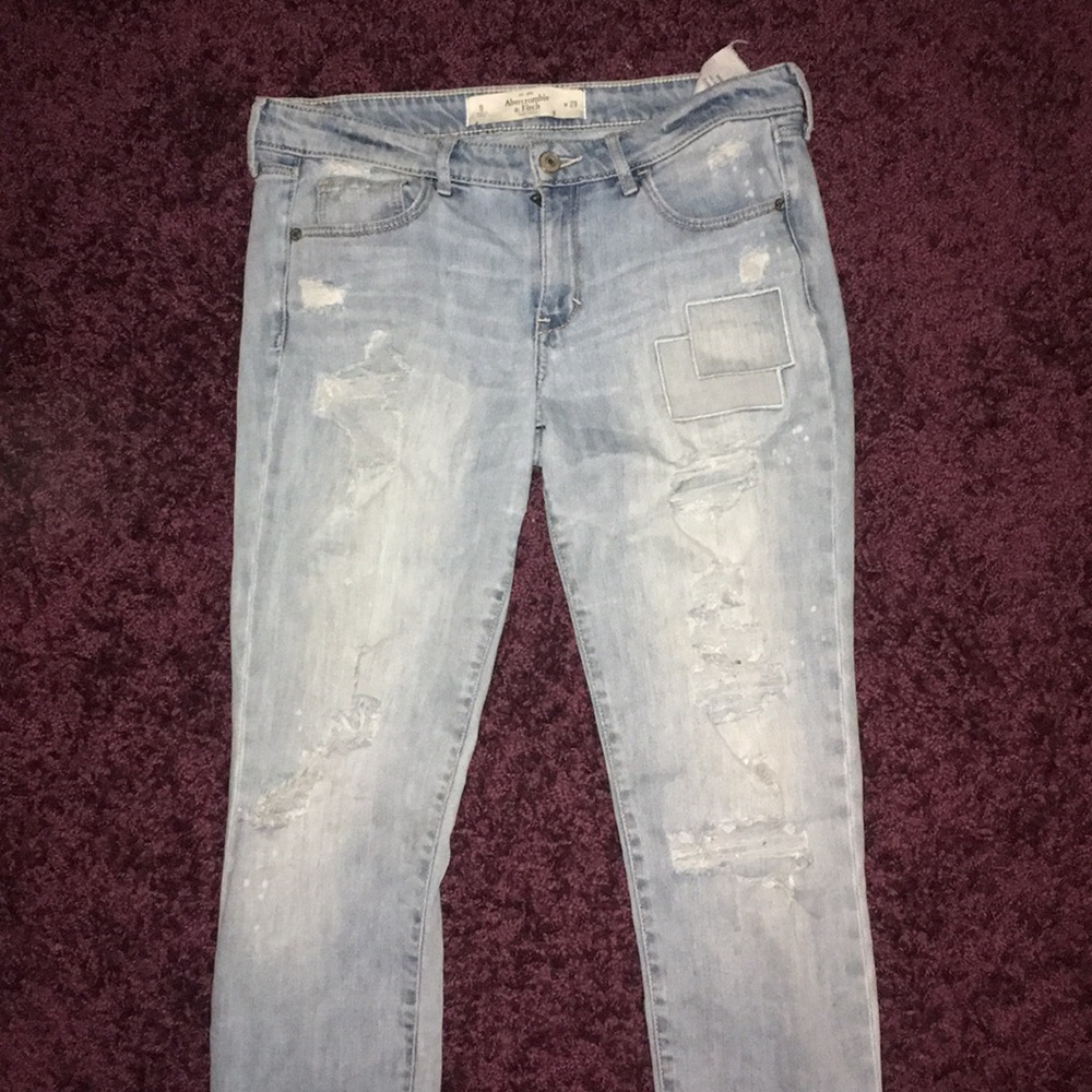 Distressed Abercrombie Jeans